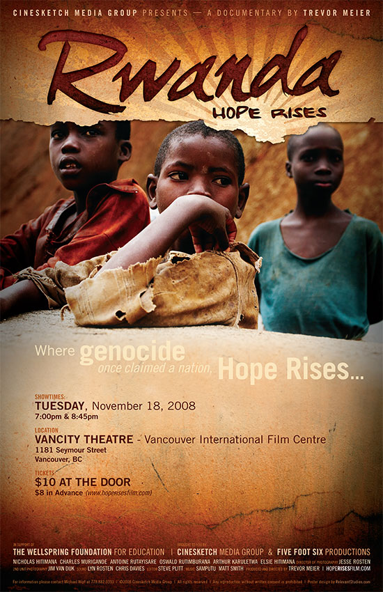 Rwanda: Hope Rises official poster - Vancity Premiere